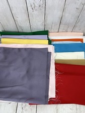 Satin Fabric Lot - 13 colors - 1/3 yard of Each - Polyester Crafts Sewing