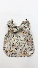Bapron Baby Floral Ruffle Smock Bib Apron Waterproof Washable Tie Back Feeding