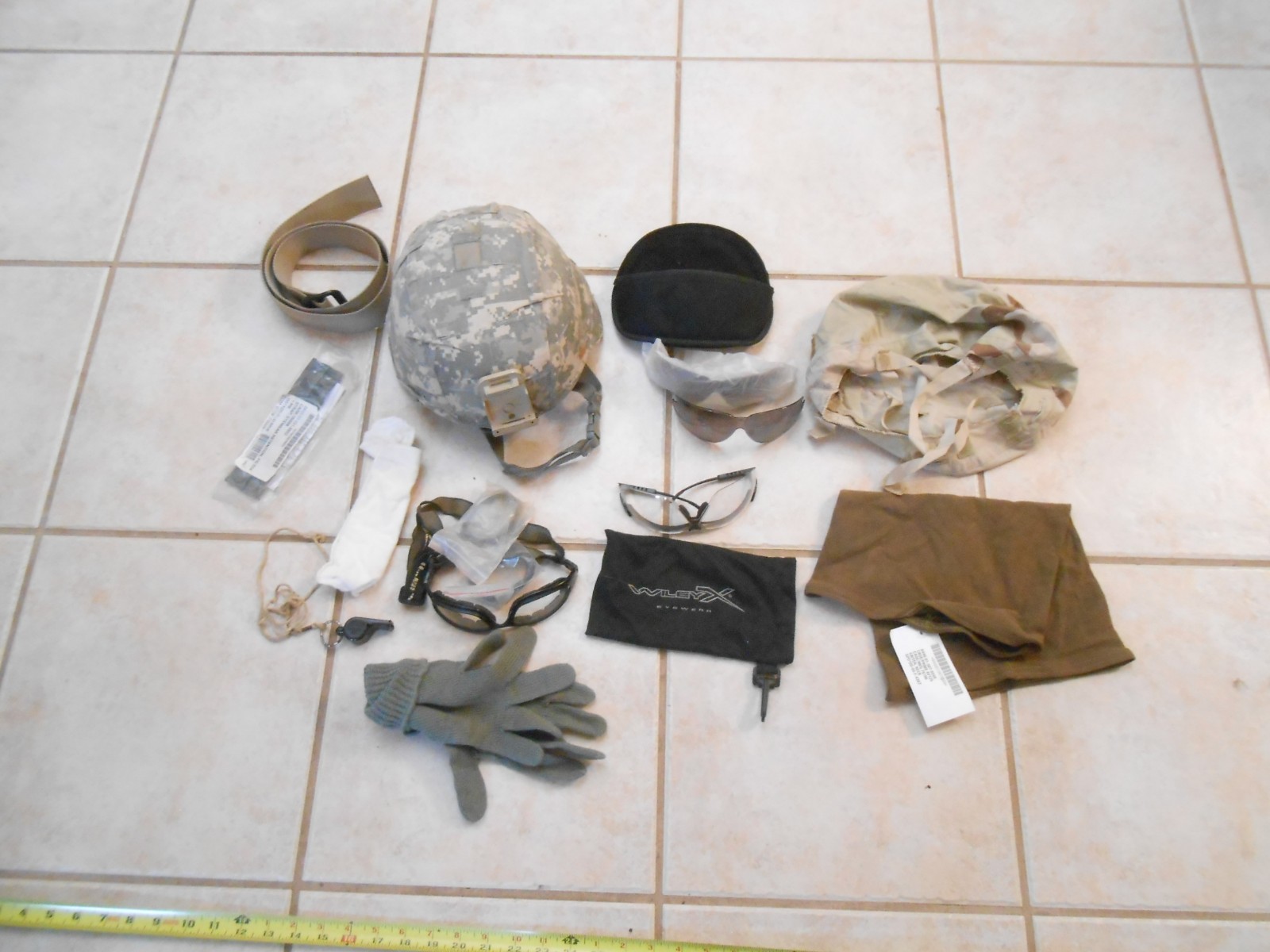 SET GENTEX ADVANCED ARMY COMBAT M-9 ACH HELMET FOLIAGE GREEN MEDIUM COVER BELT