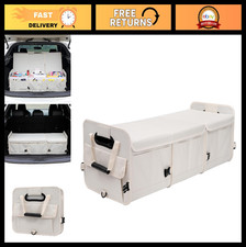 Collapsible Car Trunk Organizer With Lid - Multi-compartment Adjustable Straps Collapsible Car Trunk Organizer With Lid - Multi-compartment Adjustable Straps
