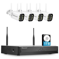 5MP Wireless IP Security Camera System APP Outdoor Wifi Night Vision 1TB NVR