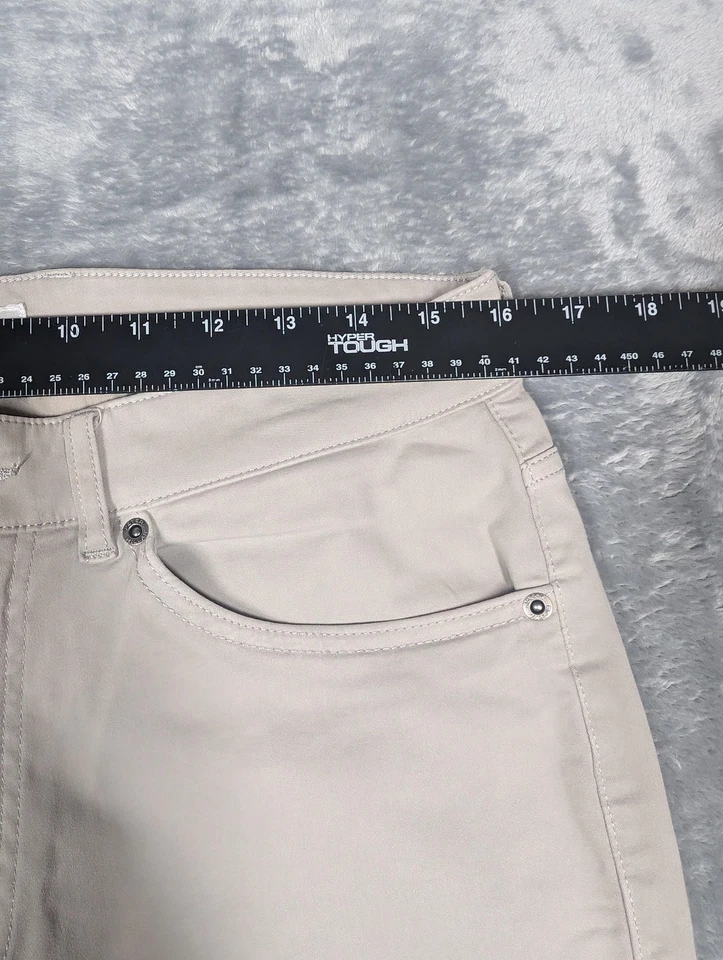 Pantalones Peter Millar Para Hombre 32x34 Caqui Firma Satén Clásicos 5 Bolsillos Elastizados Foto 2 de 4