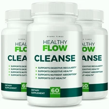 Healthy Flow Cleanse, HealthyFlow Cleanse & Detox Support for Digestion - 3 Pack