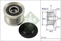 Lichtmaschine Generatorfreilauf FüR Nissan Qashqai / +2 I VAN Tiida SchräGheck