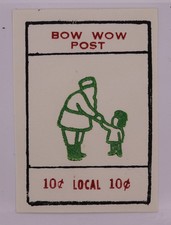 Bow Wow Post 10c Local Cinderella MNH Santa Claus Child Christmas seal