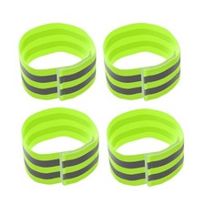 4 Pcs Reflective Safety Bands Leg Walking Armbands High Visibility