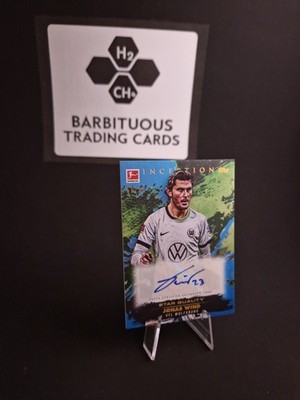 2024-25 Topps Inception Bundesliga Jonas Wind Blue /99 Auto Star Quality