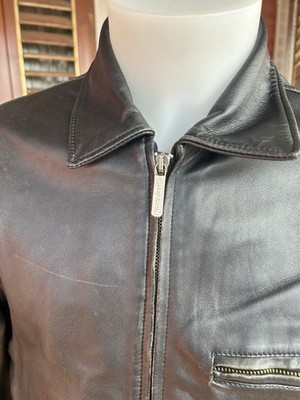Jacket Chevignon Men's Leather Black Size L CC0426 | eBay
