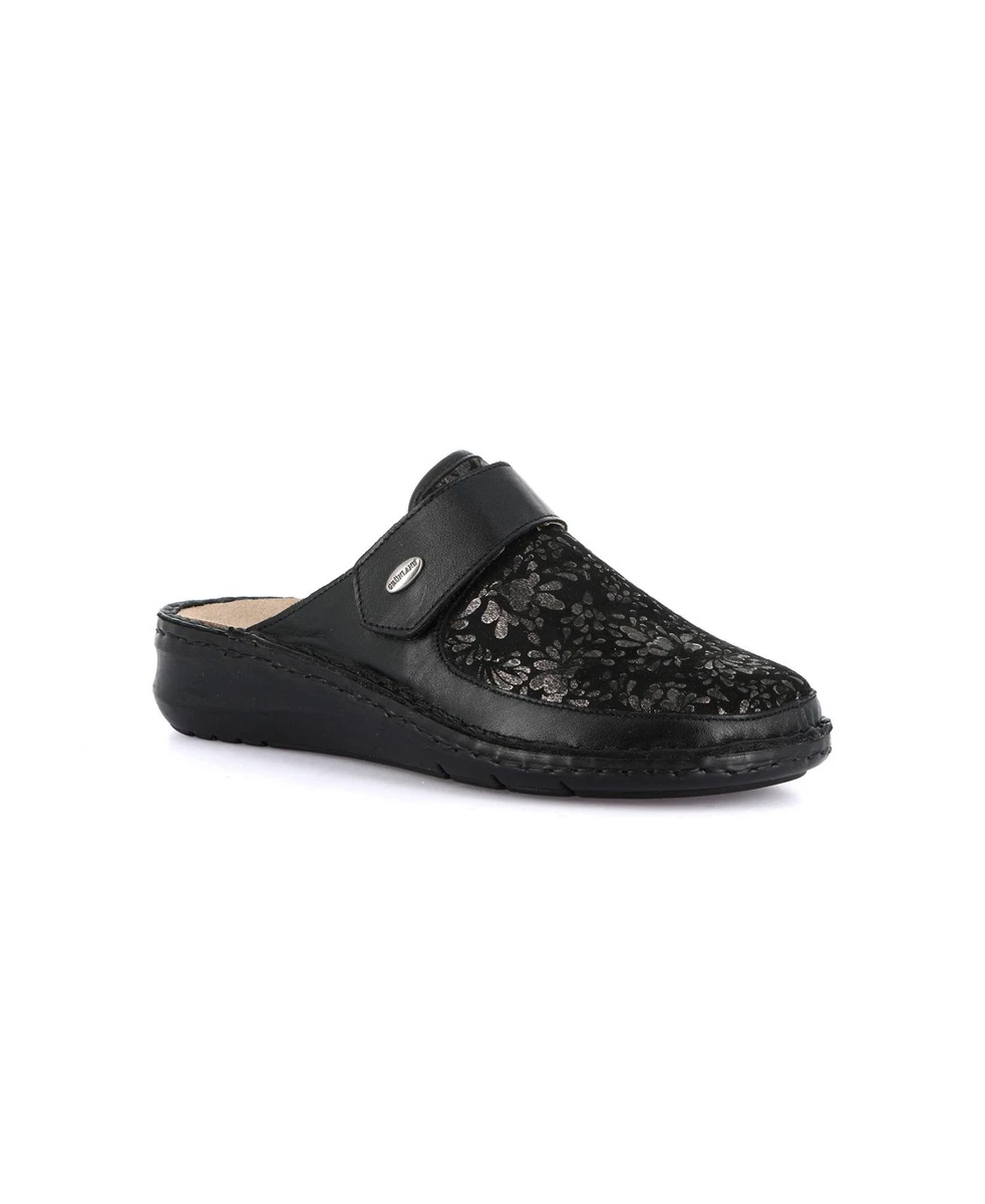 Grunland Pantofola Invernale IRAE PA0665, Nera, In Materiale Elasticizzato, Con Feltro Di Lana Ecologico