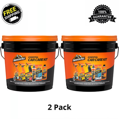 (2 Pack) Armor All Car Cleaning Kit, 8-Piece Set