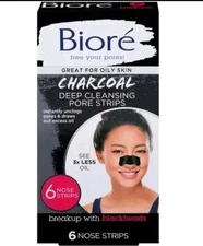Bioré Charcoal Deep Cleansing Pore Nose Strips - 6ct