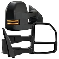 Tow Mirrors Compatible with 2015-2020 Ford F-150, 2015-2020 Ford F-150 - 8 PIN