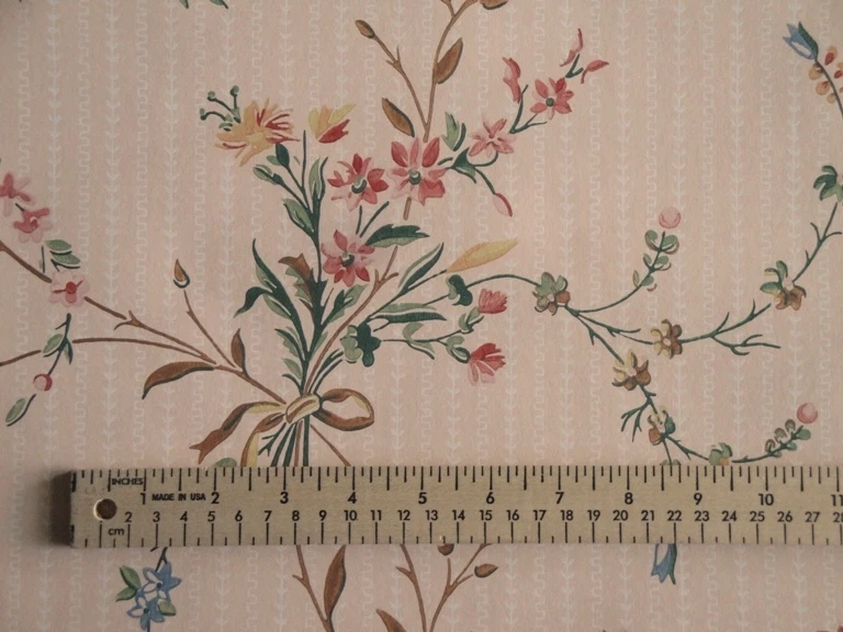 Papel pintado victoriano 12sr rosa floral casa de agua archivo histórico antes de la guerra Foto 3 de 4