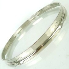 Ludwig 12" 6Lug Nickel-BRASS Tom Drum Rim/Hoop Triple-Flange Vintage 50s WFL NOB