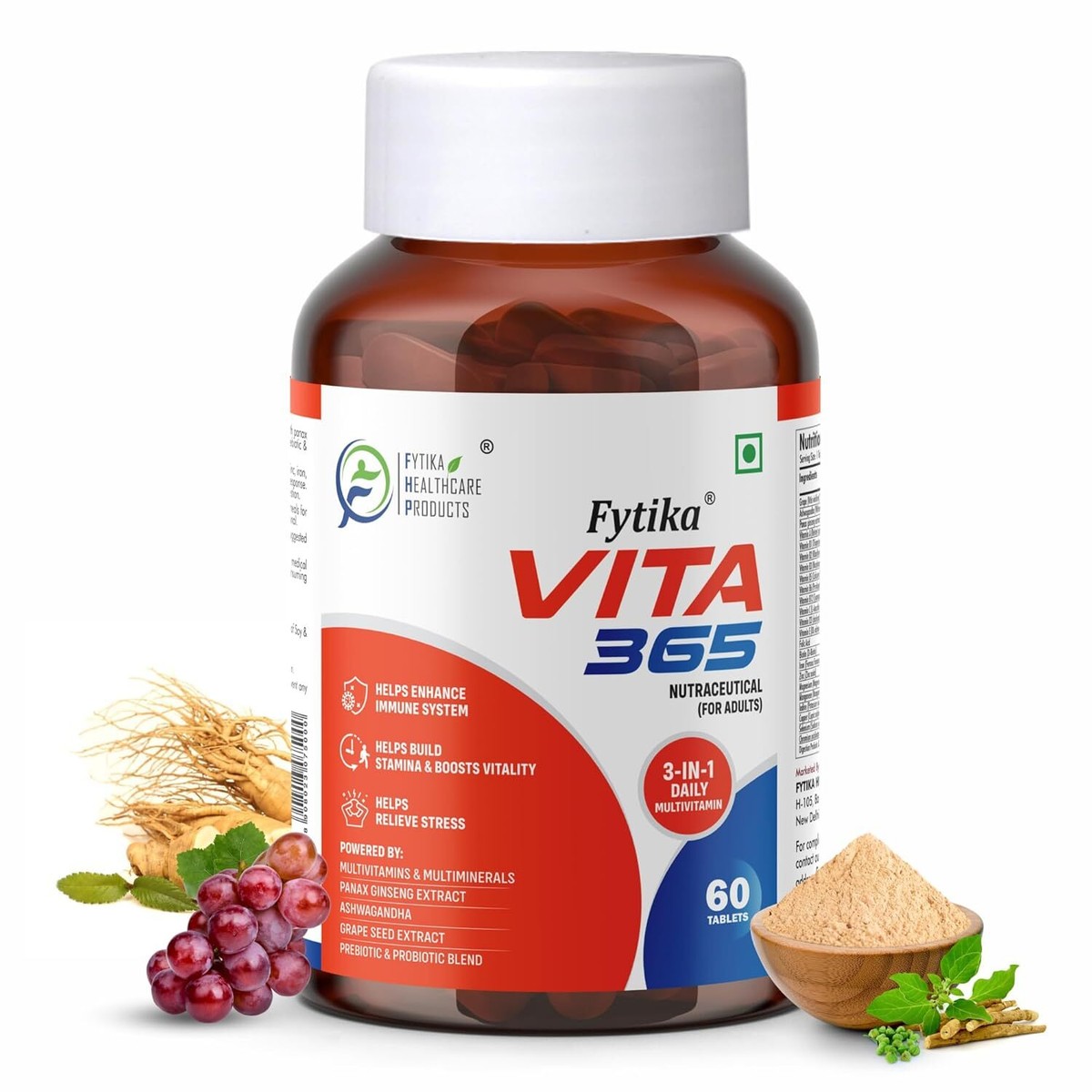 FYTIKA Vita 365|Multivitamin for Men & Women 60 Tablets Lifestyle