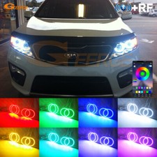 For Kia Sorento Ii Xm 2010 - Multi Color Rgb Led Angel Eyes Kit Bluetooth App For Kia Sorento Ii Xm 2010 - Multi Color Rgb Led Angel Eyes Kit Bluetooth App
