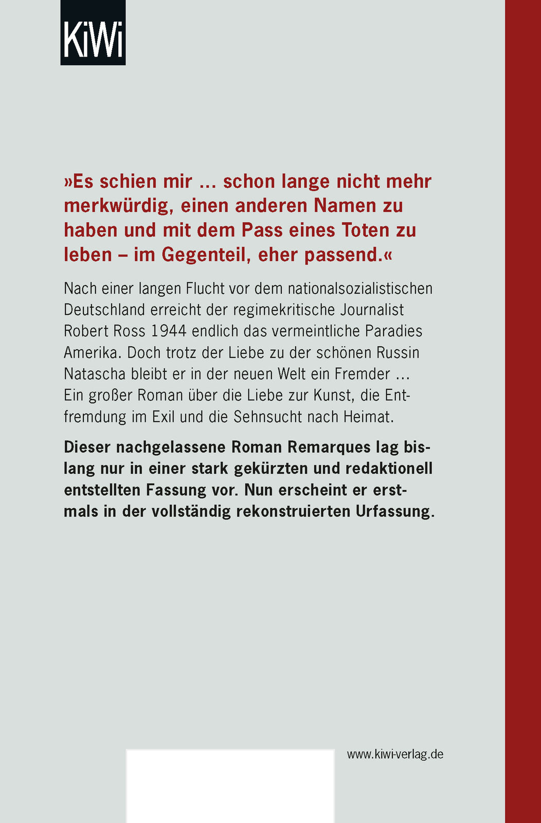 Thumbnail - E.m. Remarque; Thomas Schneider / Schatten Paradies