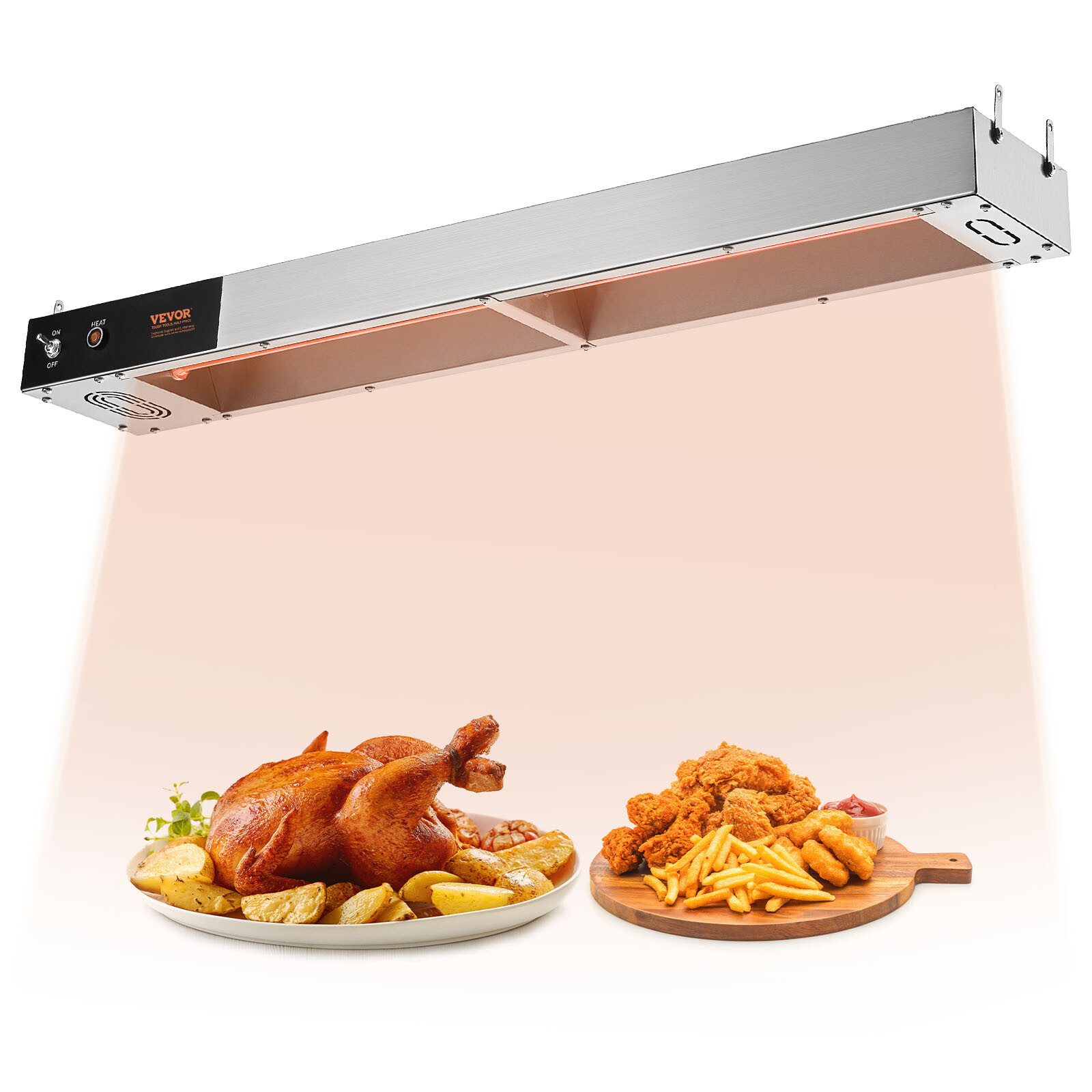 French Fry Food Warmer,Stainless Steel,Silver