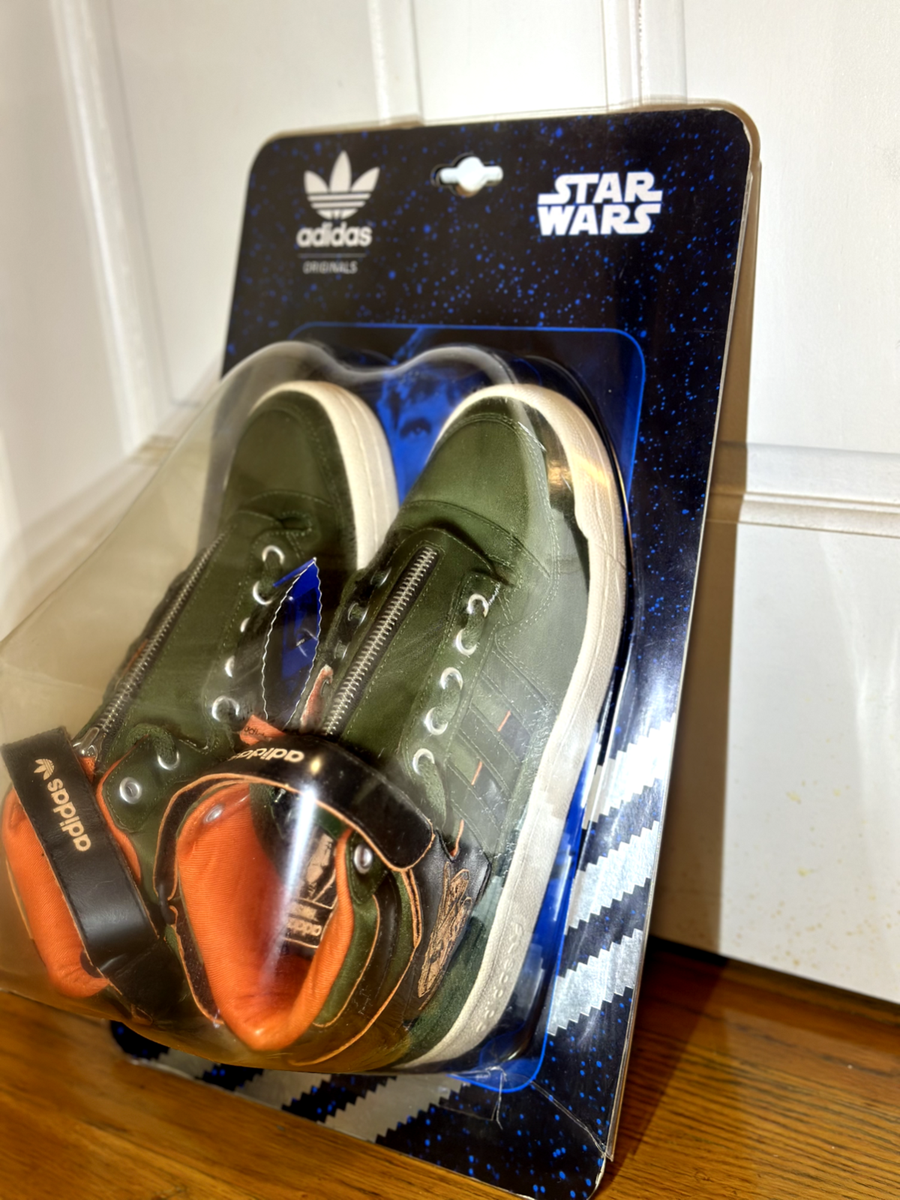 Adidas Originals Star Wars Forum Mid Han Solo US 8.5 Blister pack