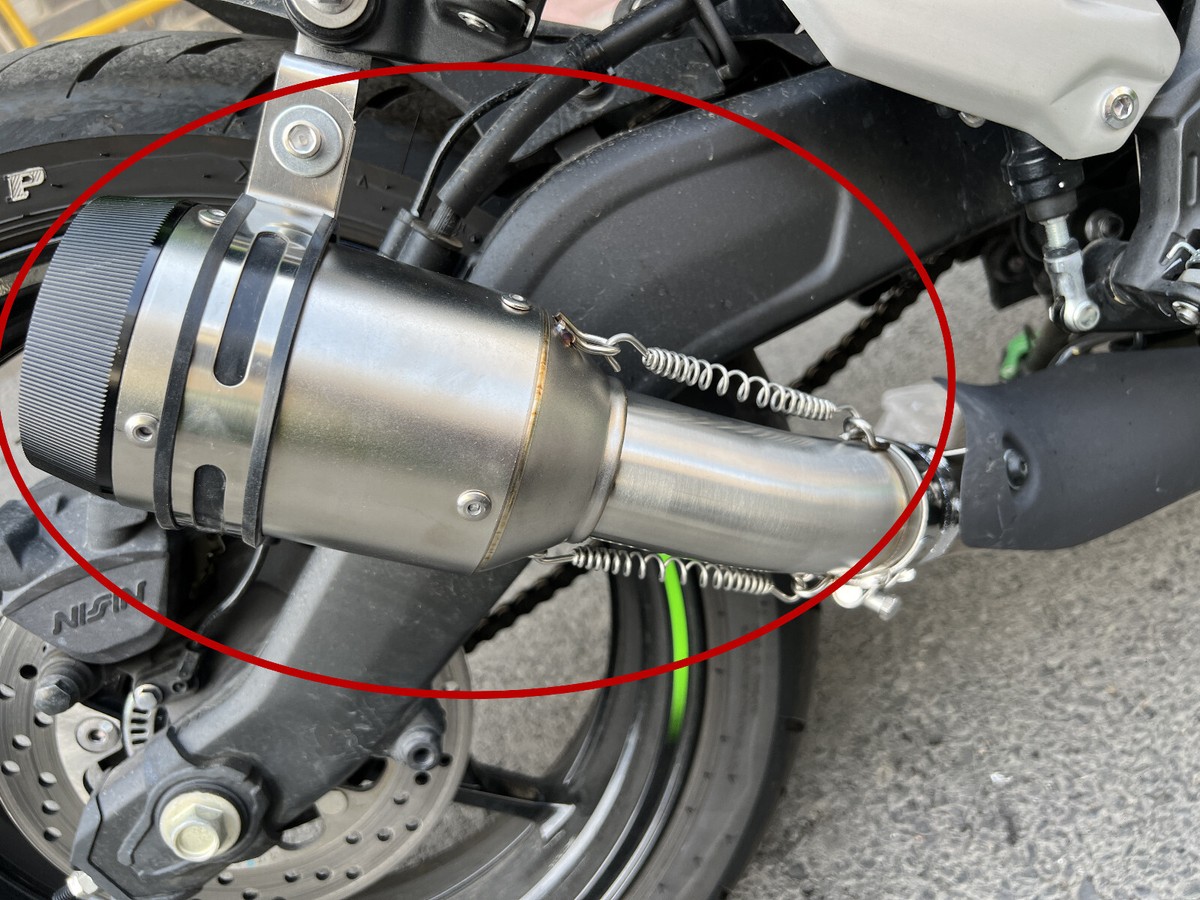 O.　6日セット For KAWASAKI NINJA ZX-4R ZX-4RR Slip On 51MM Exhaust Tips Muffler