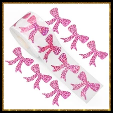 Bow Holograph Stickers 1.5 Inches