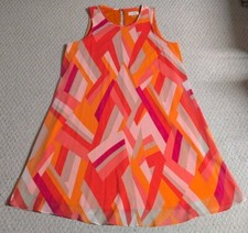 Calvin Klein Womens Size 10 Multi-Color 100% Polyester Sleeveless Dress 24