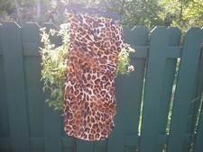 Y2K Express Leopard Print Strapless Mini Party Dress Women Size 6