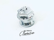 HAYABUSA CHROME 3D KANJI DIAMOND CUT EXHAUST PLUG 2003 SUZUKI HAYABUSA