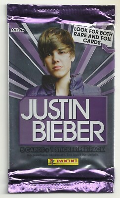 Justin Bieber コレクションカード① 2010 JUSTIN BIEBER - EMPTY WRAPPER - PRODUCED BY PANINI | eBay