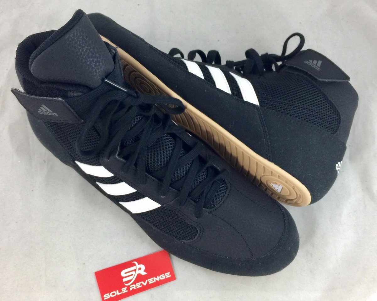 Adidas HVC 2 Wrestling Shoes Men\'s 13.5 Black White AQ3325 Havoc Boxing MMA New Size 8.5 - Adidas HVC 2 Black White for sale online | eBay main image 4