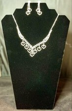 CZ Heart Necklace And Earring Sets Fashion Jewelry Set