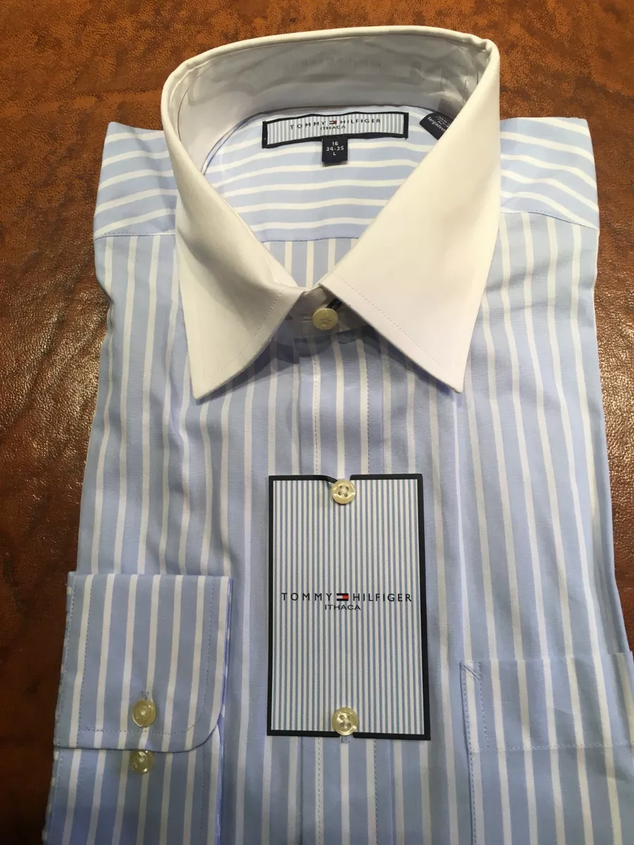 white tommy hilfiger dress shirt