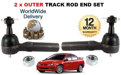 FOR CHRYSLER NEON 1995-2003 NEW 2x OUTER LEFT & RIGHT TRACK TIE RACK ROD END