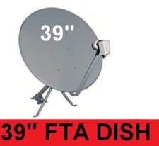 39 Inch Satellite Dish FREE TV KU BAND FTA with Tripod Mount International 36 33