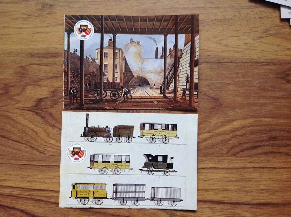 Vintage Postcard Liverpool & Manchester Railway Series 7 & 9 . Free UK
