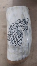 TRENDBELL WOLF VIKING DRINKING HORN MUG MEDIEVAL STYLE STEIN