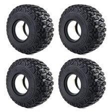 4PCS 2.9'' 182MM Soft Rubber Tyre Tires for RC 1:6 Axial SCX6 Rock Crawler