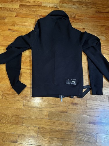 Ben Taverniti Unravel Project Black Double Arm Zip Hooded Sweatshirt XXS Unisex - Bild 9 von 9