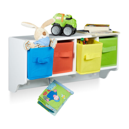 Scaffale porta giochi mobile cameretta bambini contenitori giocattoli mobiletto - Foto 1 di 7