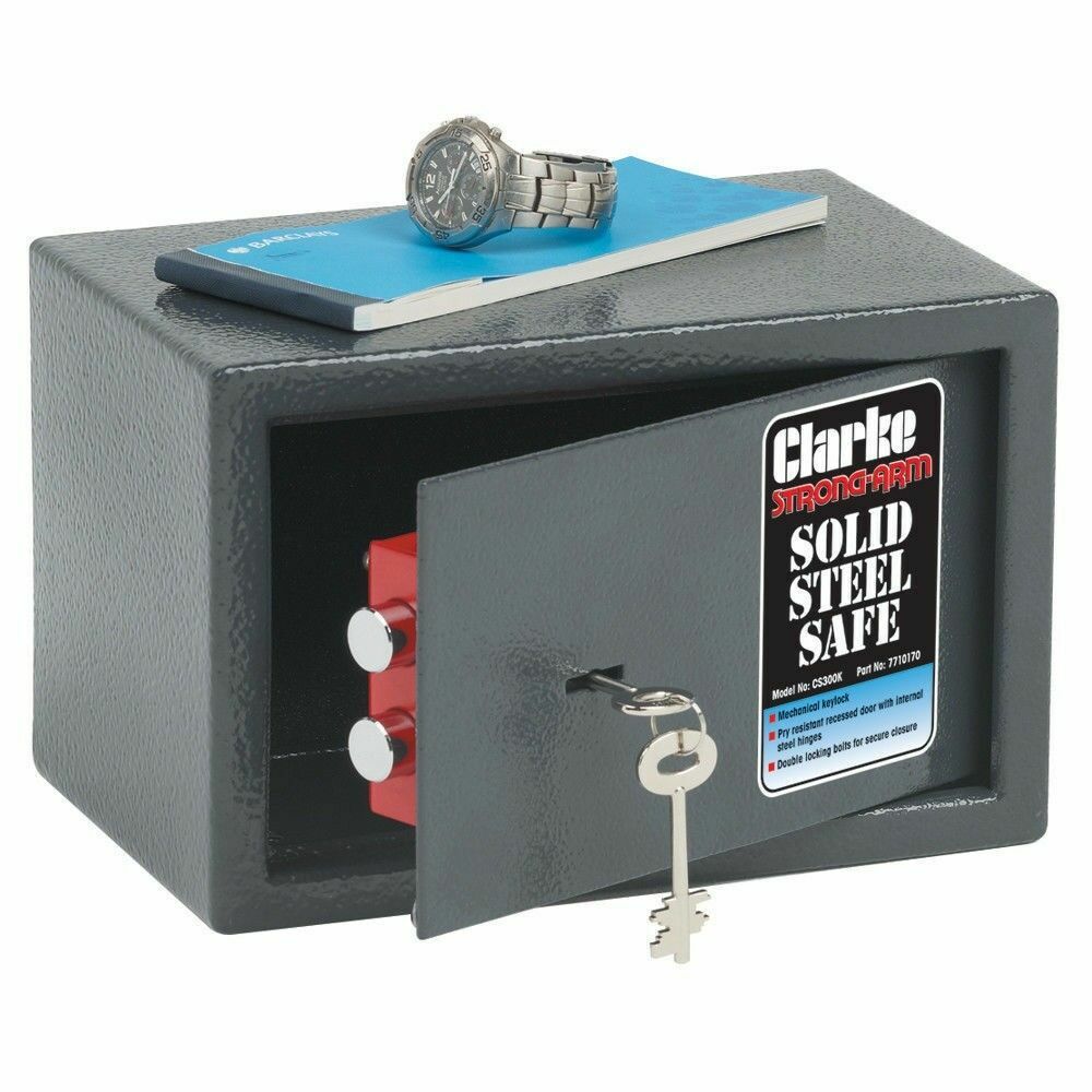 Clarke CS300K 6 LITRE SMALL SAFE FOR CASH VALUABLES DOCUMENTS SECURITY 2 KEYS