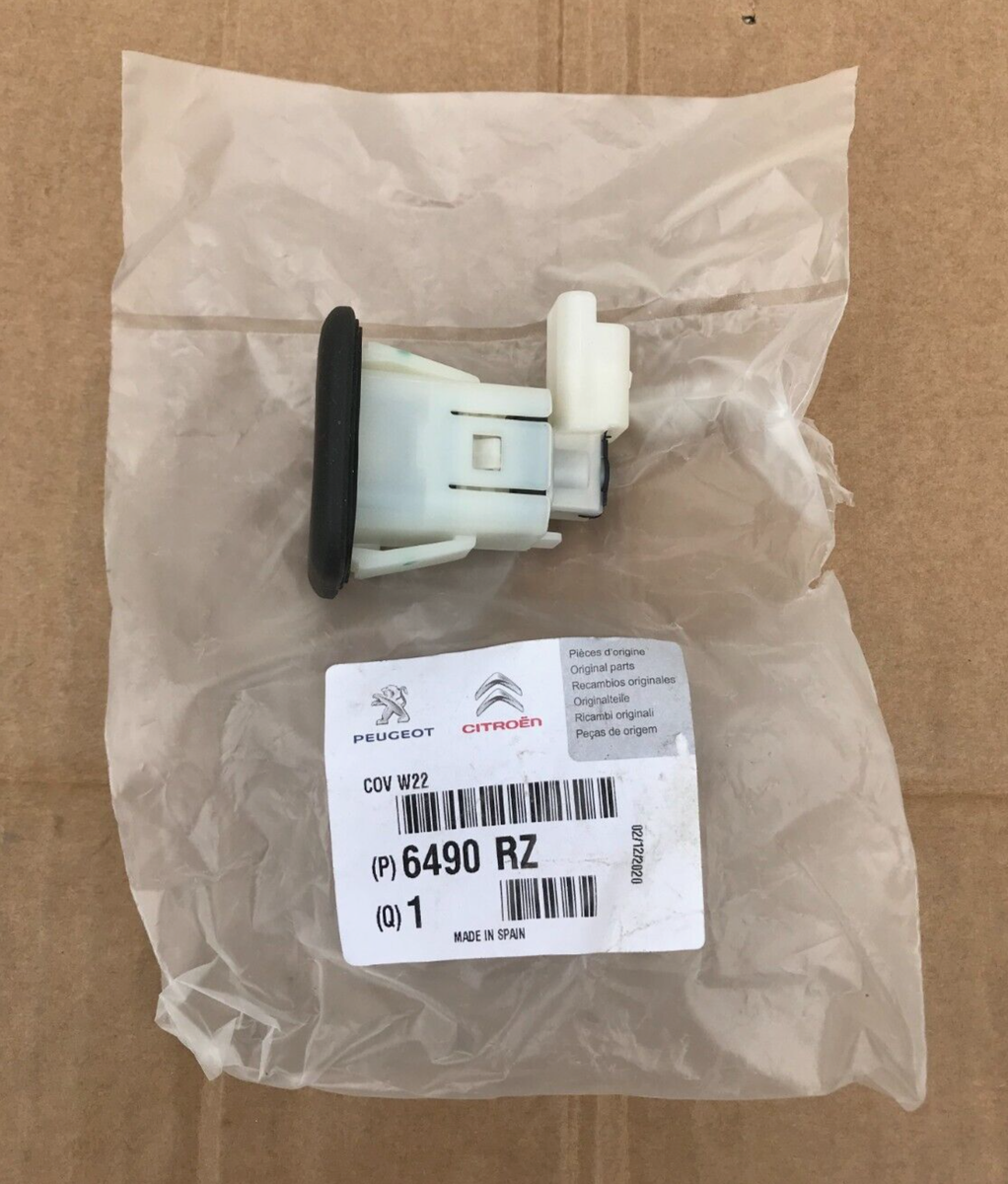 Peugeot Citroen Tailgate / Boot Lid Switch - 6490RZ **Genuine New