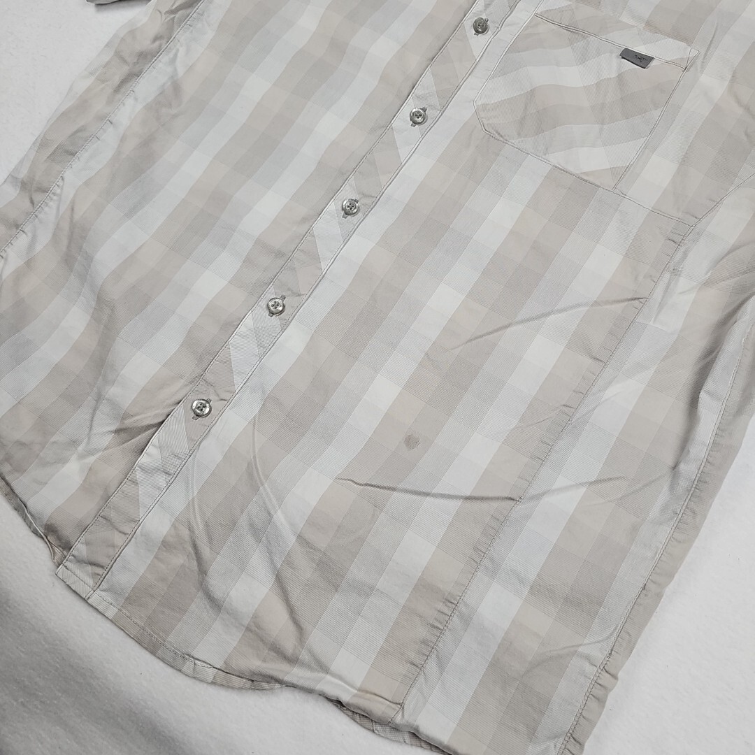 Camicia Arc'teryx da uomo a L a quadri maniche corte bottoni logo esterno casual
