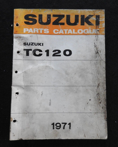 1969-1971 SUZUKI 120 TC120 TC120-II TC120R MOTORCYCLE PARTS CATALOG MANUAL