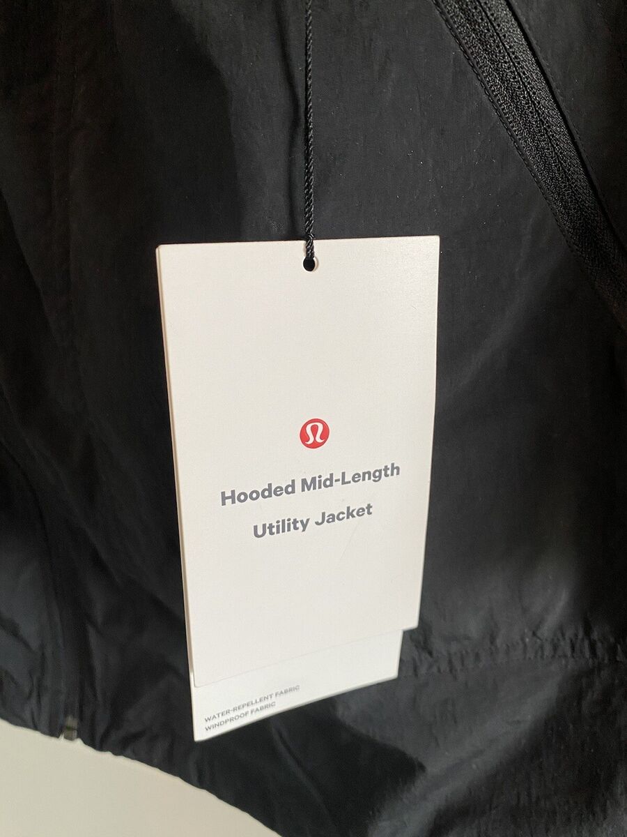 Lululemon Hooded Mid-Length Utility Jacket Black Size S Lululemon Hooded Mid-Length Utility Jacket Black Size S
