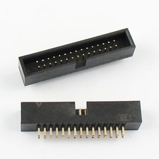 5Pcs 1.27mm Pitch 2x15 30 Pin Straight Male Shrouded Box Header IDC Connector