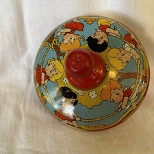 Vintage Ohio Art Tin Top Spinning 6  Benjamin