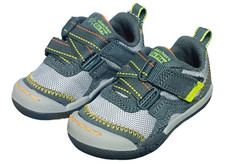 Skechers Baby Boys Flex Play-Easy Pick Sneaker Charcoal/Grey 4 Medium Toddlers