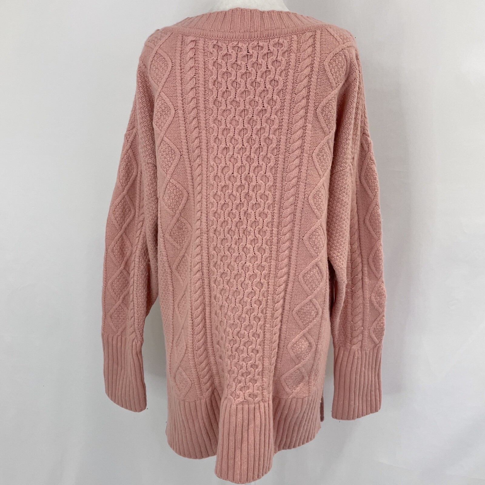 J Crew Cable Knit Patchwork Wool Blend Tunic Swea… - image 12