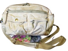 Coach Multi Use Diaper Bag Crossbody Cream "C" Signature 6075