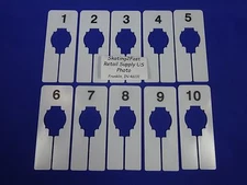 Clothing Rack Rectangular Size Divider Fitting Room Assortment Hanger Retail  